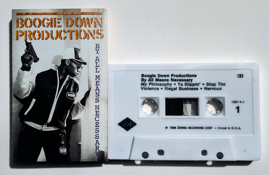 Boogie Down Productions - "By Any Means Necessary" - CASSETTE TAPE (DOLBY) VG+/VG+