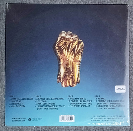 Run The Jewels - "Run The Jewels 3" - VINYL RECORD (Target Ltd. Edition Black & Gold Swirl Color Vinyl) VG+/M (Sealed)