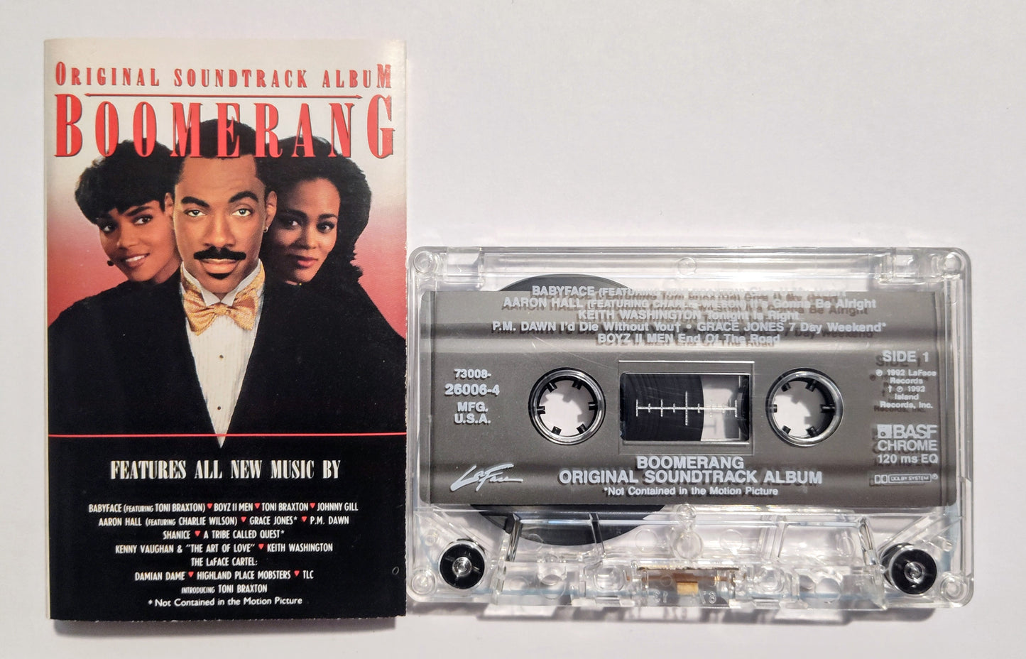 Various Artists - "Boomerang Soundtrack" - CASSETTE TAPE (Chrome; DOLBY) VG+/VG+