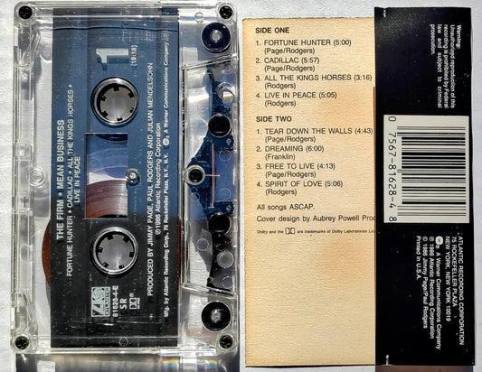 Firm, The - "Mean Business" CASSETTE TAPE VG+/VG