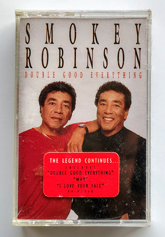 Smokey Robinson - “Double Good Everything” - CASSETTE TAPE M/M (Sealed with hype sticker)