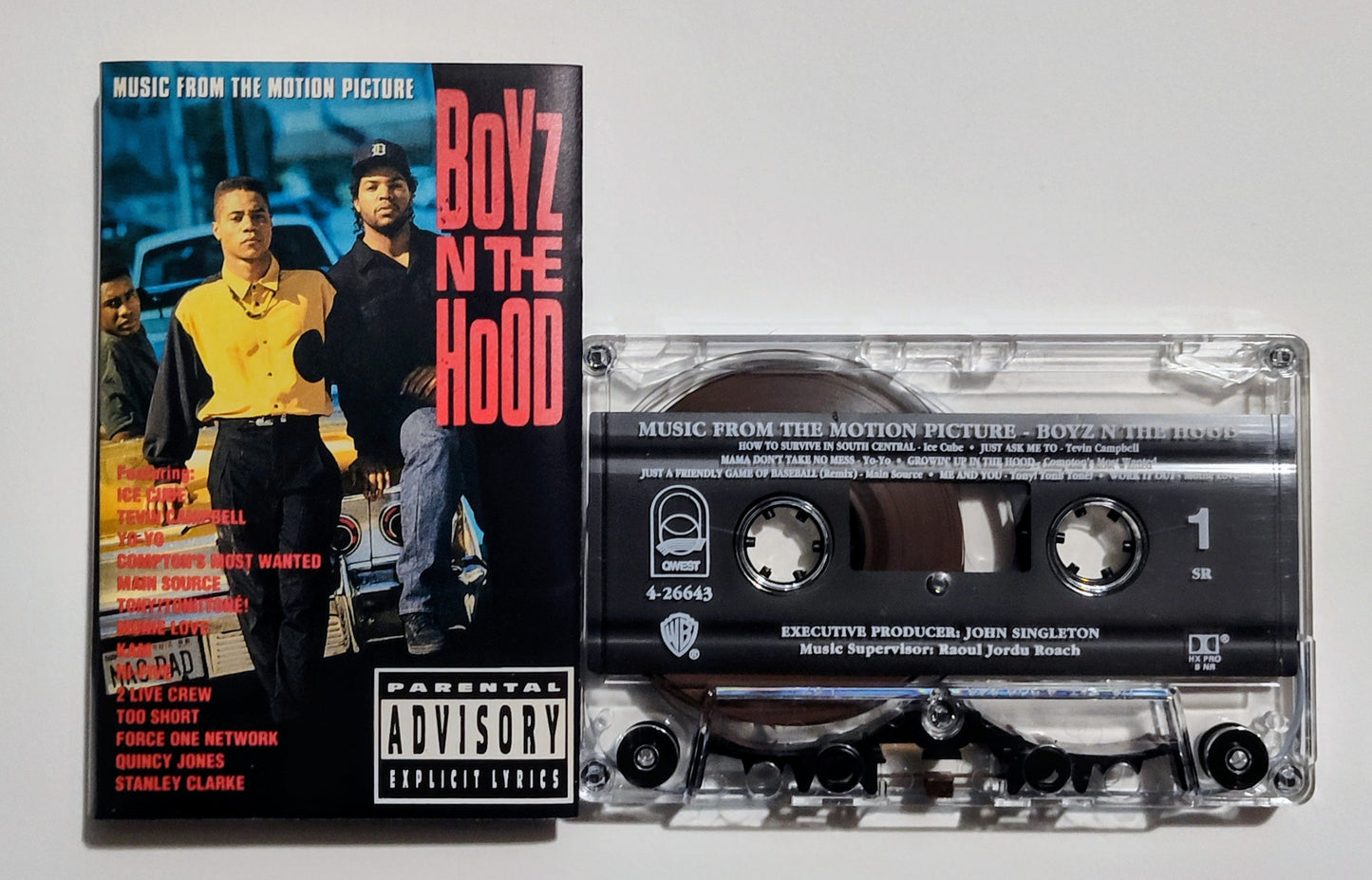 Various Artists - "Boyz In The Hood Soundtrack" - CASSETTE TAPE (SR; DOLBY HX PRO B NR) NM/NM