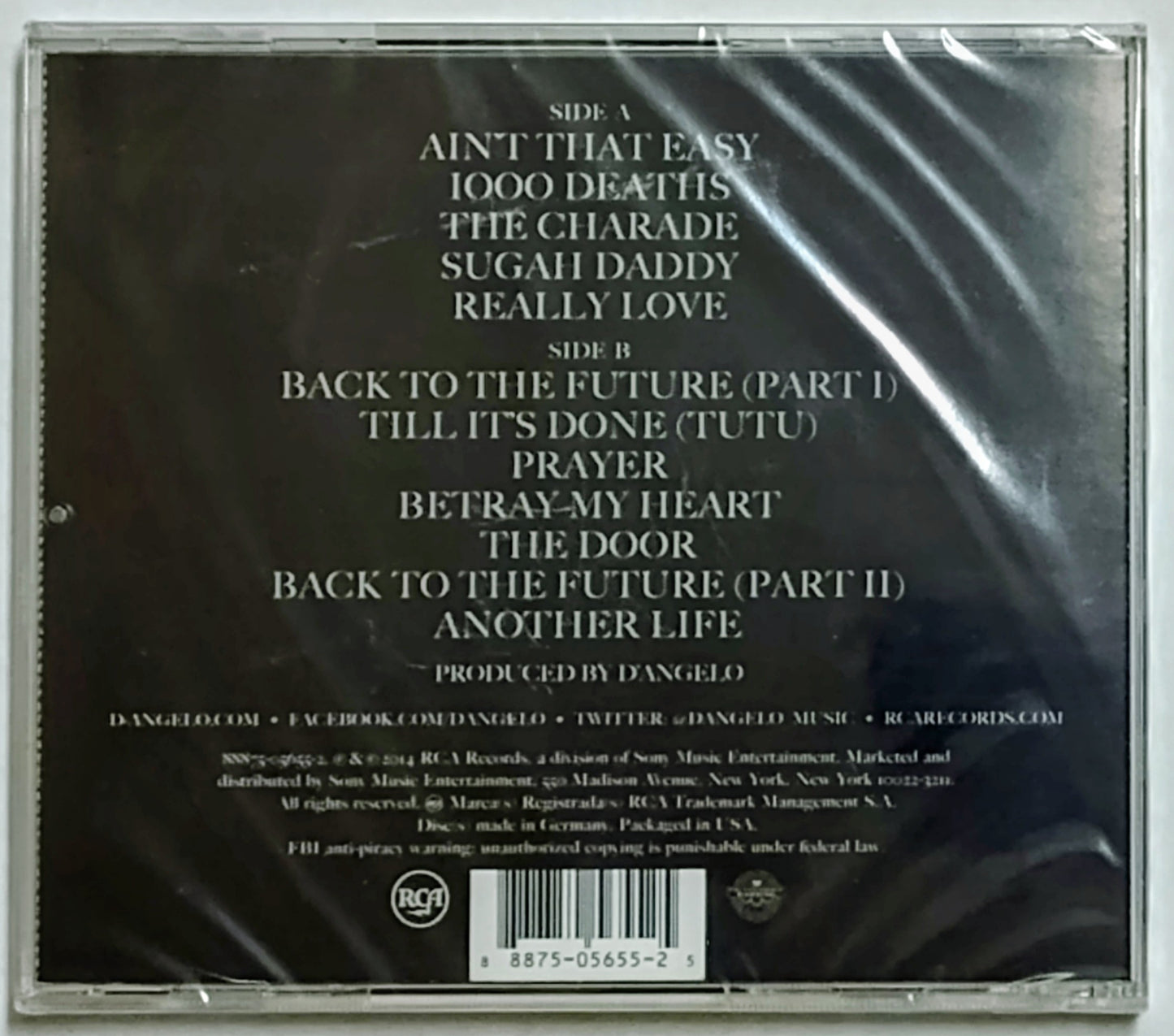 D'Angelo And The Vanguard - "Black Messiah" - COMPACT DISC NM/M (Sealed; cracked cover)