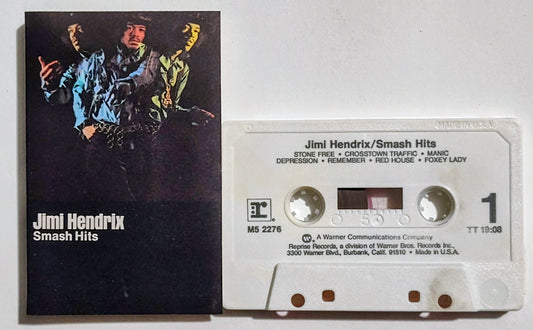 Jimi Hendrix - "Smash Hits" - CASSETTE TAPE VG/VG