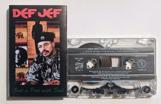 Def Jef - "Just A Poet With Soul" - CASSETTE TAPE (DOLBY) VG+/VG+