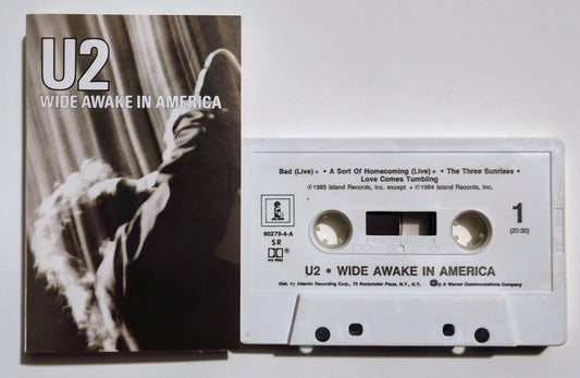 U2 - "Wide Awake In America" - CASSETTE TAPE (DOLBY HX PRO) VG+/VG+