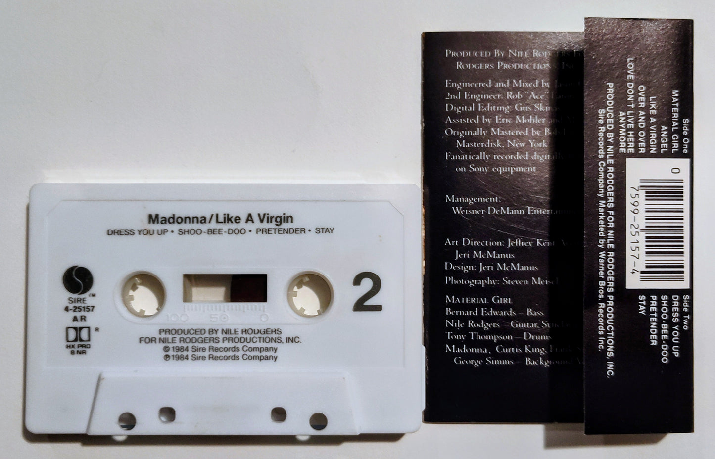 Madonna - "Like A Virgin" - CASSETTE TAPE (SR; DOLBY HX PRO B NR) VG+/VG+