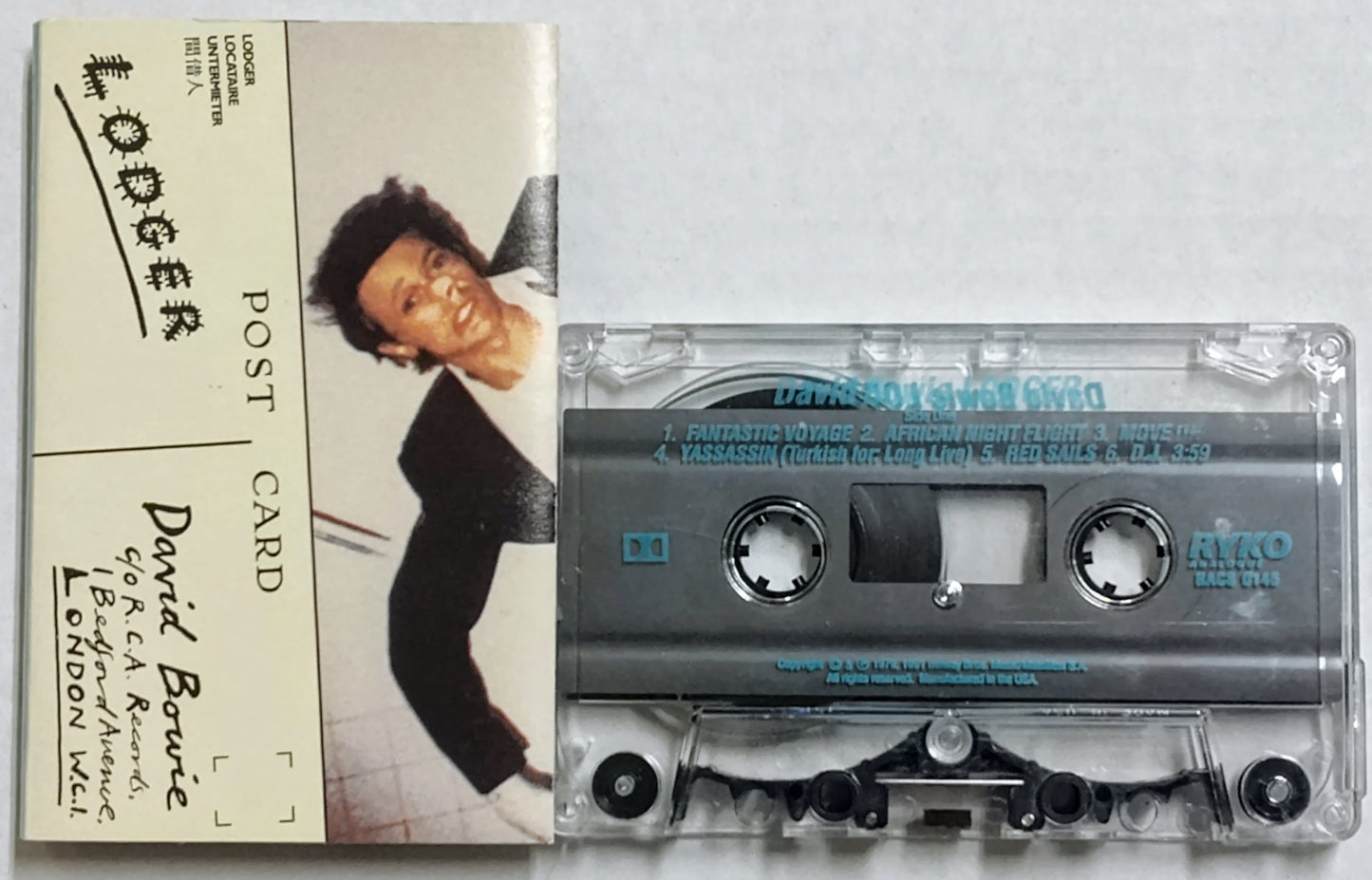 David Bowie - “Lodger” - CASSETTE TAPE VG/VG