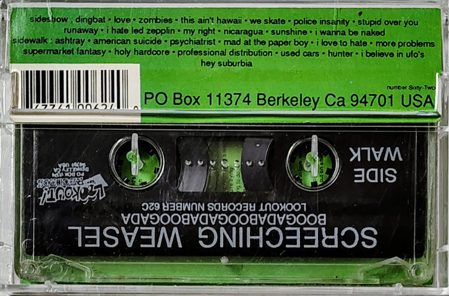 Screeching Weasel - "Boogadaboogadaboogada" - CASSETTE TAPE VG+/VG+ [Consignment]