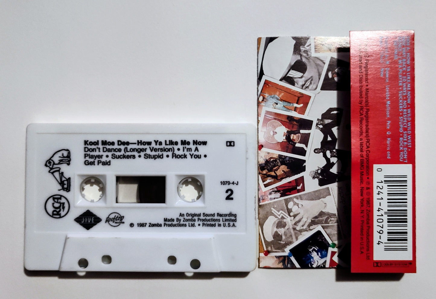 Kool Moe Dee - "How Ya Like Me Now" - CASSETTE TAPE VG+/VG+