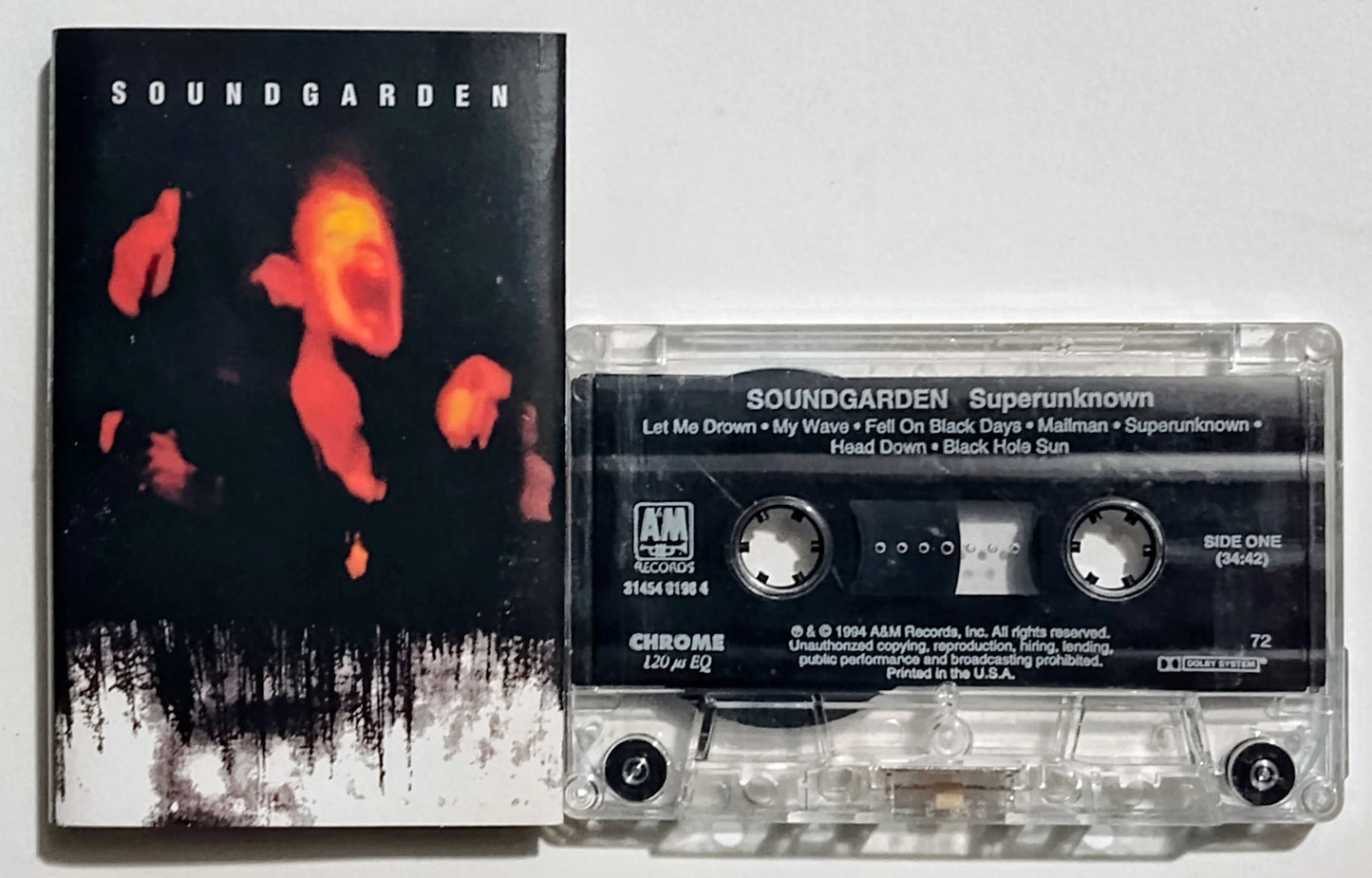 Soundgarden - "Superunknown" - CASSETTE TAPE VG/VG