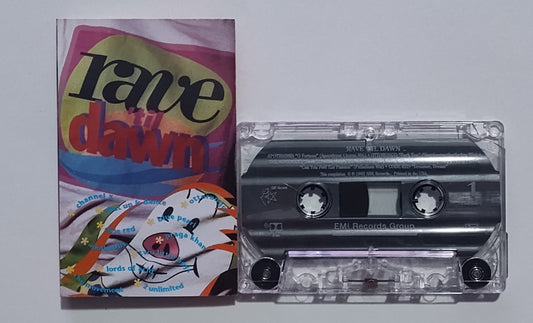 Various Artists - "Rave Until Dawn" - CASSETTE TAPE VG+/VG+