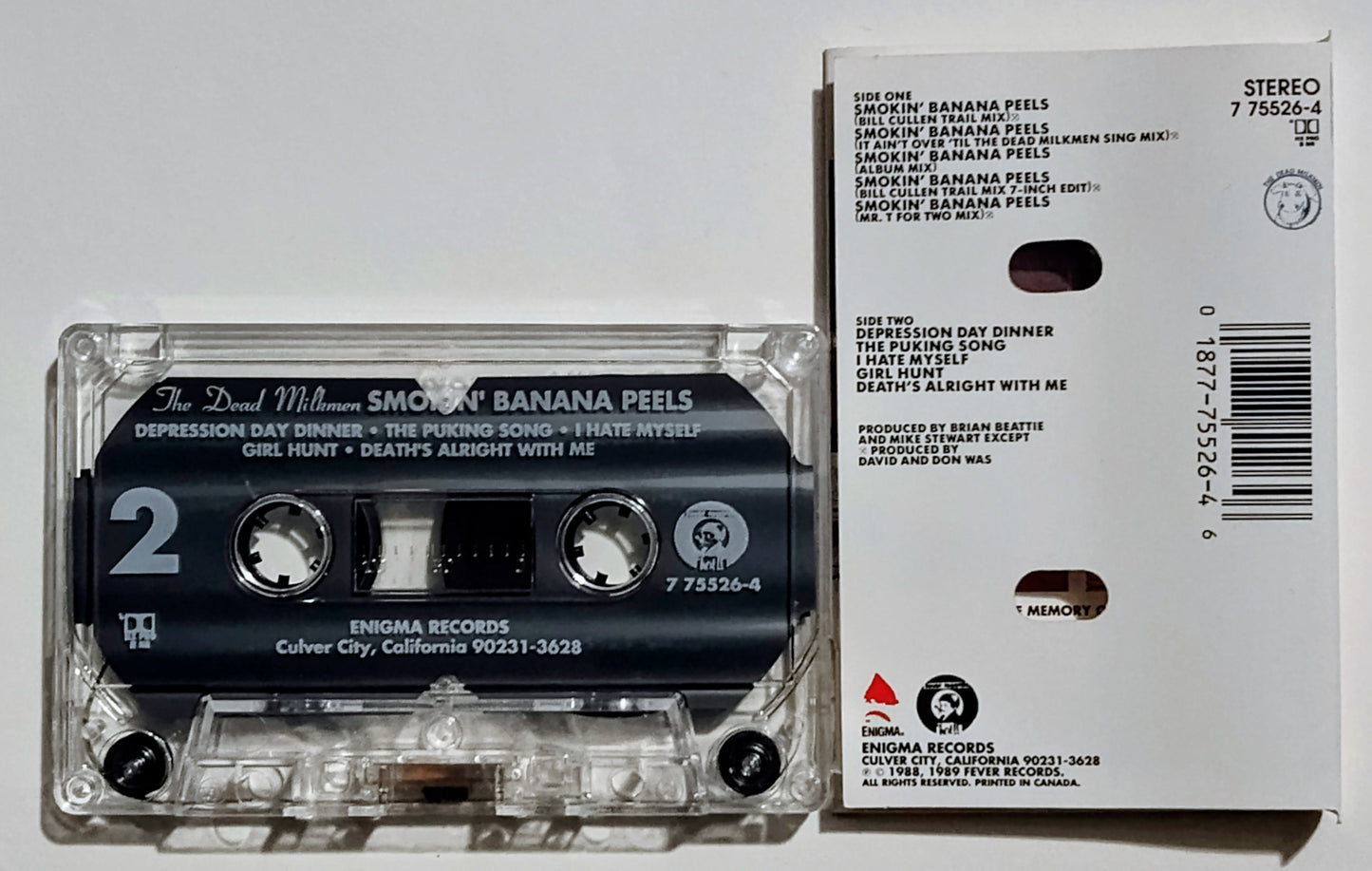 Dead Milkmen, The - "Smokin' Banana Peels" - CASSETTE TAPE (Maxi) VG/VG+