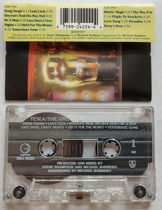 Tesla - "The Great Radio Controversy" - CASSETTE TAPE VG+/VG