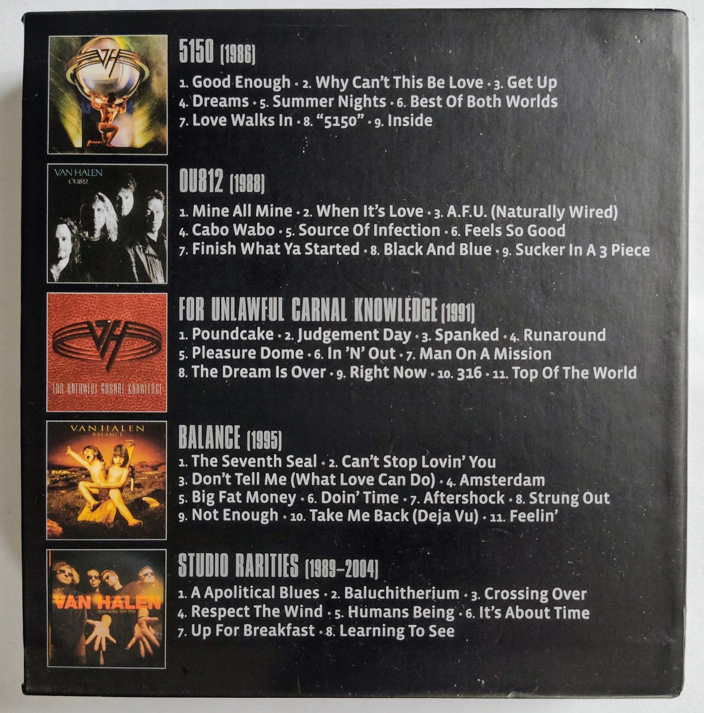 Van Halen - "The Collection II: 1986-1996 (Hagar-era Studio Album Remasters" - COMPACT DISC (5X) NM/NM