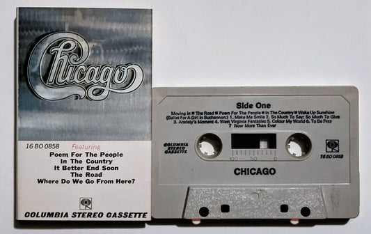 Chicago - "Chicago" - CASSETTE TAPE VG/VG+