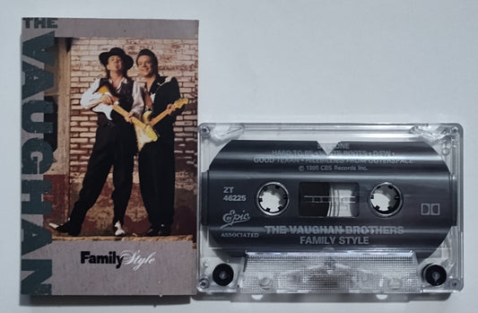 Vaughan Brothers, The - "Family Style" - CASSETTE TAPE (Canada; clear shell; DOLBY) VG+/VG+
