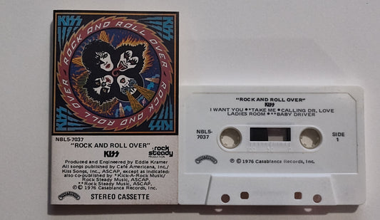 KISS - "Rock And Roll Over" - CASSETTE TAPE VG/VG+