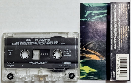 Tin Machine - “Tin Machine Live Oy Vey, Baby” - CASSETTE TAPE VG/VG