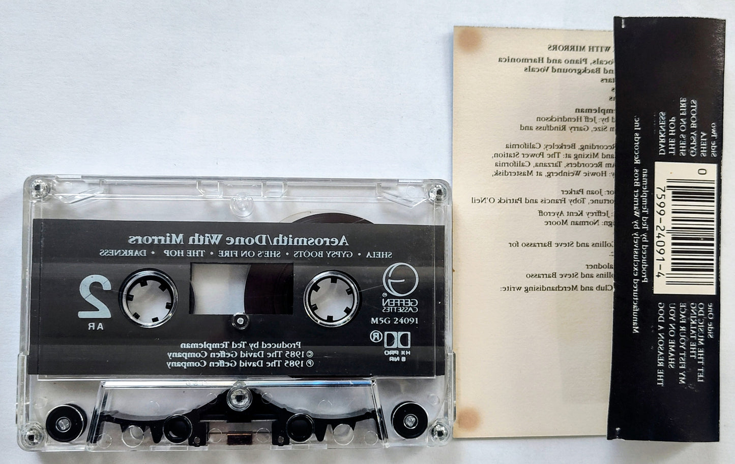 Aerosmith - "Done With Mirrors" - CASSETTE TAPE VG/VG