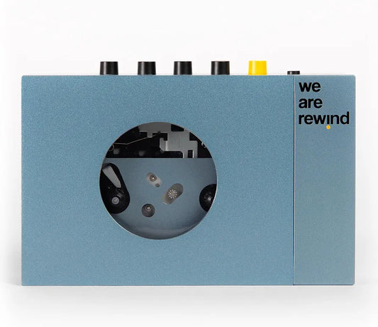 We Are Rewind Cassette Tape Player - Blue ("Kurt") NEW