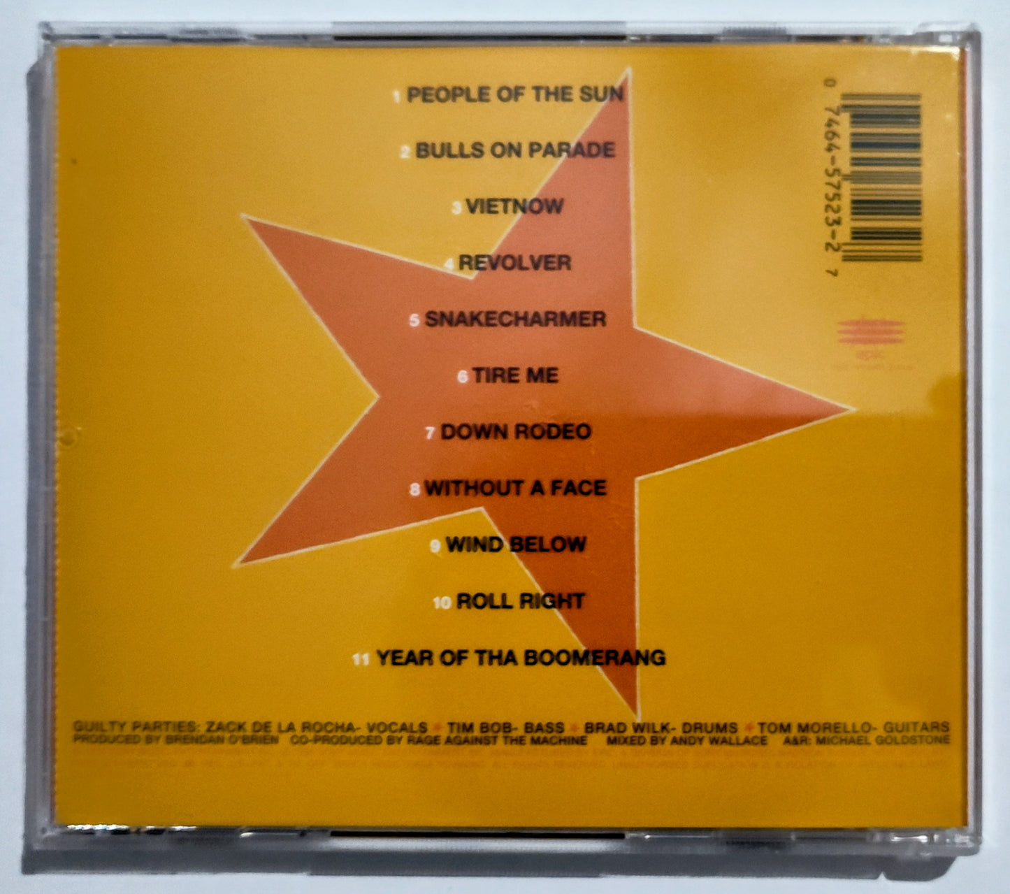 Rage Against The Machine - "Evil Empire" - COMPACT DISC VG+/NM *🚨*