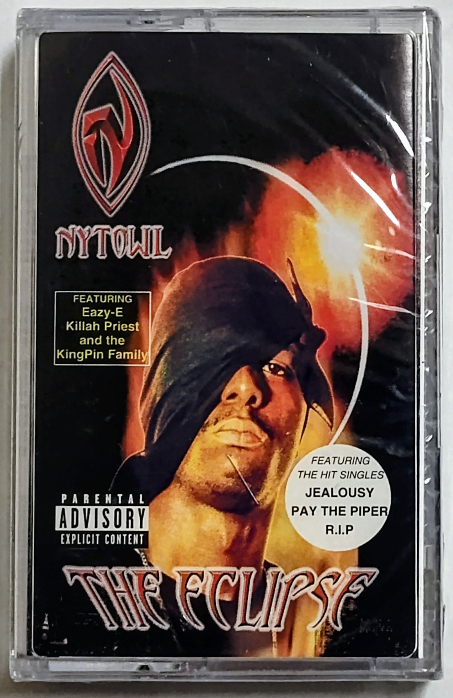 Nytowl - “The Eclipse (Featuring Eazy-E)” - CASSETTE TAPE NM/M (Sealed; small cracks in case)