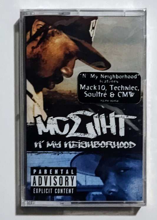 M C. Eiht - "N' My Neighborhood" - CASSETTE TAPE NM/M (Sealed; drill hole thru spine)