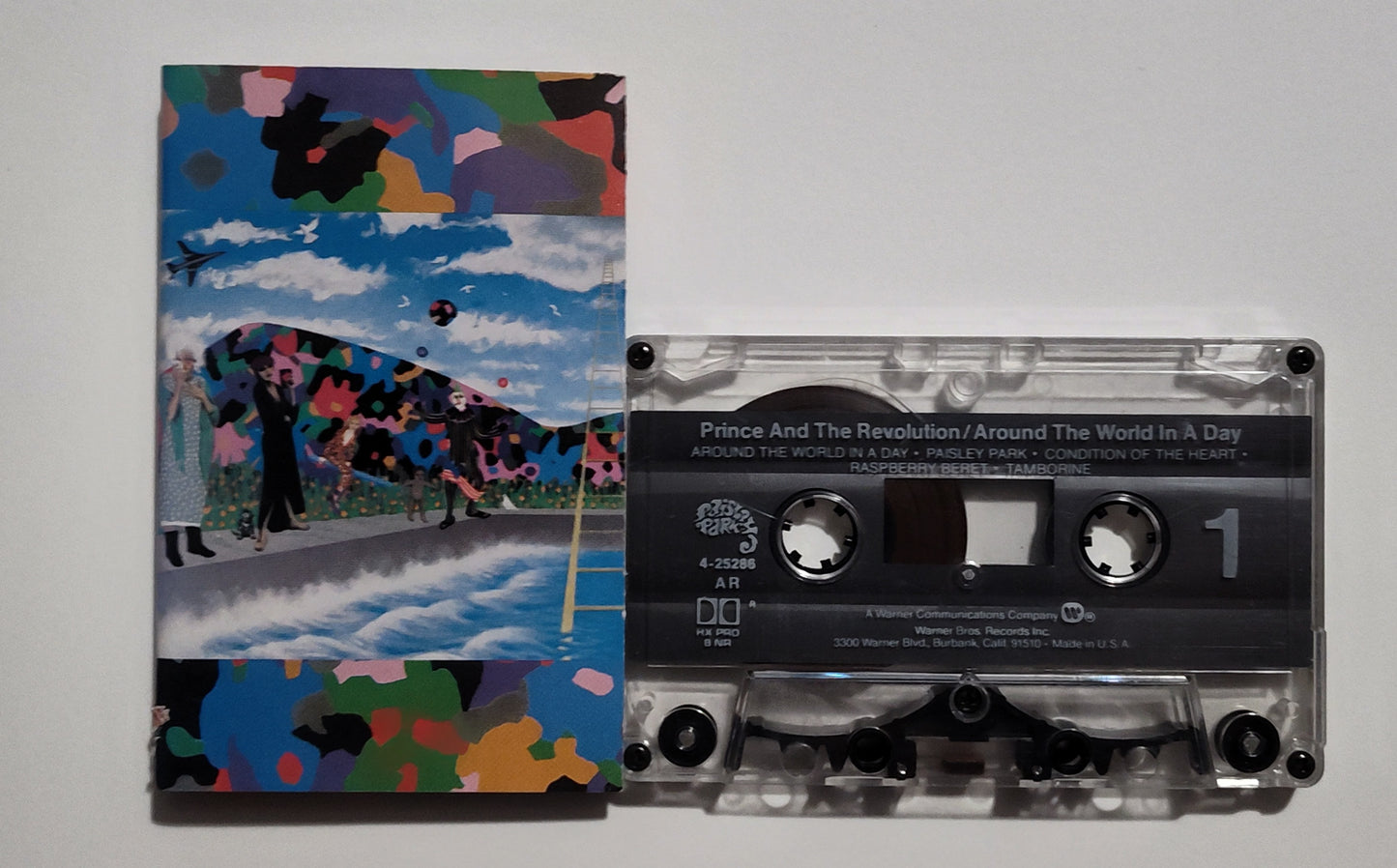 Prince And The Revolution - "Around The World In A Day" - CASSETTE TAPE (AR; DOLBY HX PRO B NR) VG+/VG+