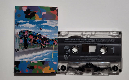 Prince And The Revolution - "Around The World In A Day" - CASSETTE TAPE (AR; DOLBY HX PRO B NR) VG+/VG+