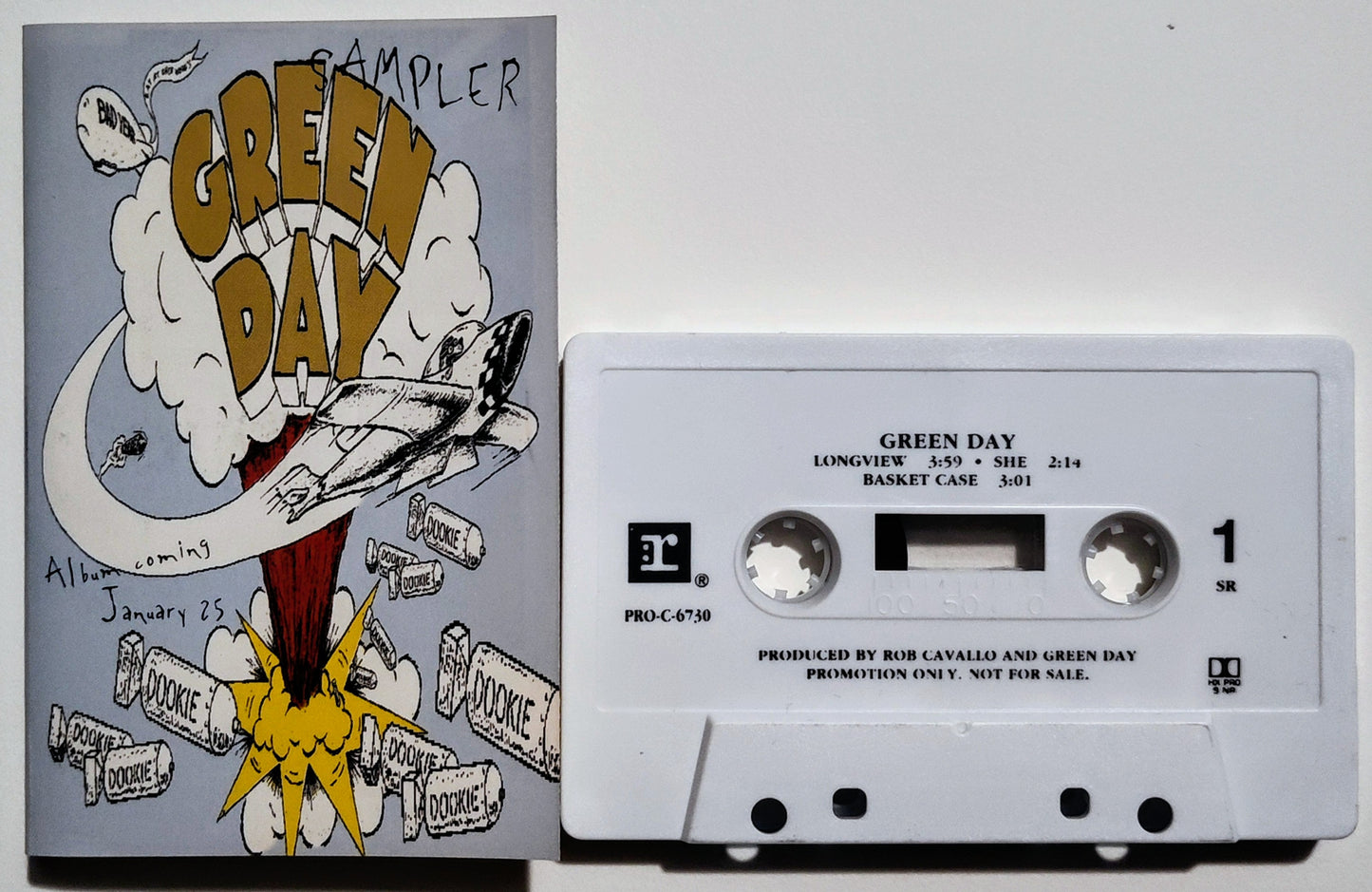 Green Day - "Sampler" - CASSETTE TAPE VG+/VG+ *🚨* *🔥*
