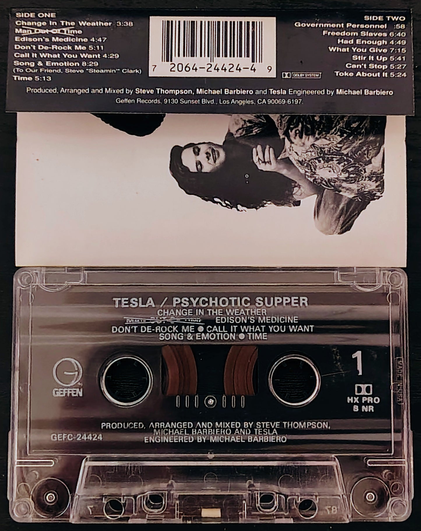 Tesla - "Psychotic Supper" - CASSETTE TAPE VG/VG