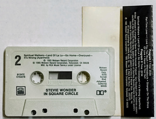 Stevie Wonder - "In Square Circle" - CASSETTE TAPE (RCA Club) VG/VG