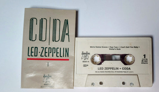 Led Zeppelin - "Coda" - CASSETTE TAPE (DOLBY; No bar code)VG/G