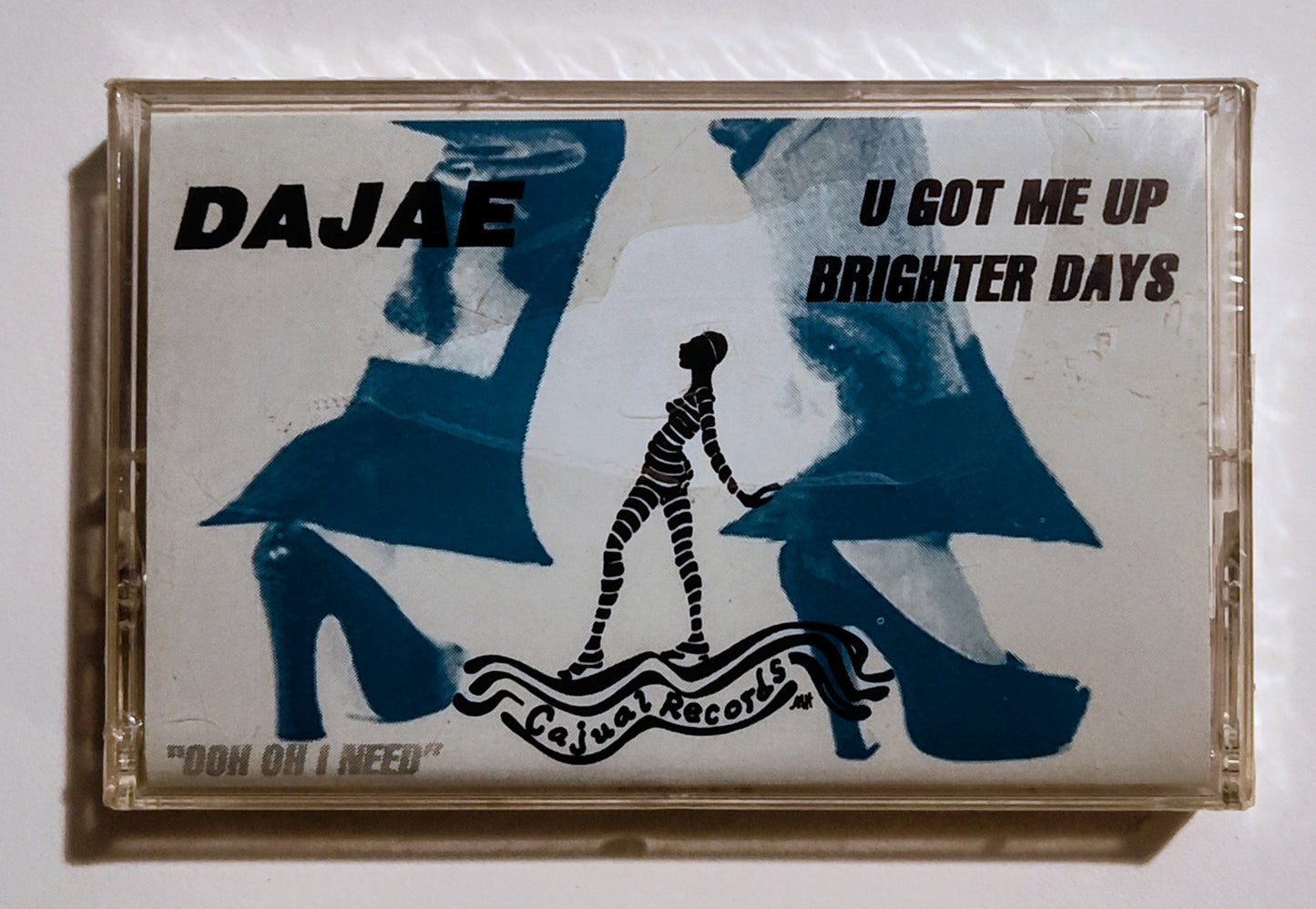 Dajae - "U Got Me Up/ Brighter Days EP" - CASSETTE TAPE NM/M (Sealed; large tear in cellophane)