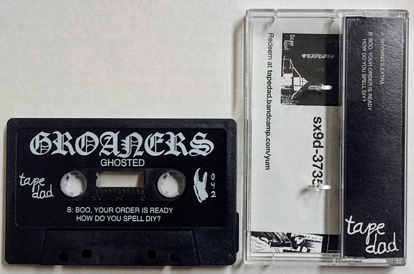 Groaners - “Ghosted EP” - INDIE CASSETTE TAPE M/M [Tape Dad]