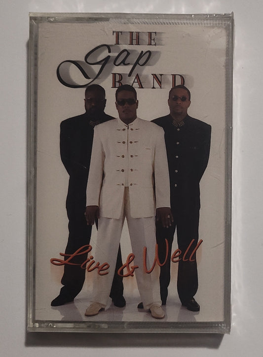 Gap Band - "Live & Well" - CASSETTE TAPE NM/M (Sealed; seal slightly broken; crack in spine of case)
