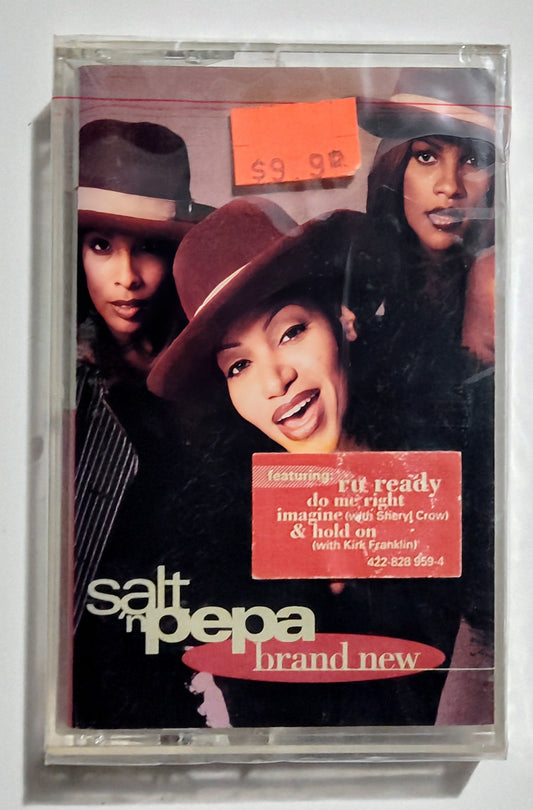 Salt 'N' Pepa - "Brand New" - CASSETTE TAPE NM/M (Sealed with faded hype sticker)