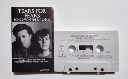 Tears For Fears - "Songs From The Big Chair" - CASSETTE TAPE (DOLBY STEREO) VG+/VG