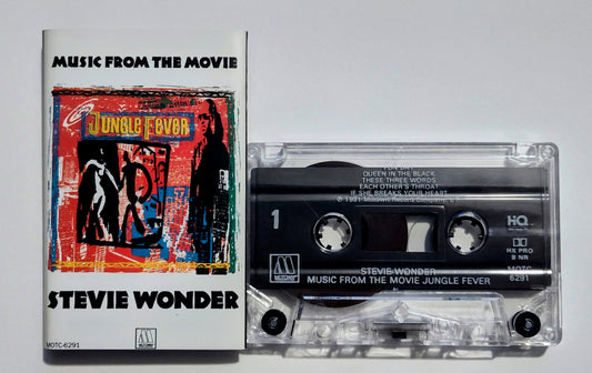 Stevie Wonder - "Jungle Fever Soundtrack" - CASSETTE TAPE (DOLBY HX PRO B NR) VG+/VG+