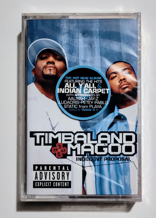 Timbaland & Magoo - "Indecent Proposal" - CASSETTE TAPE NM/M (Sealed; broken seal)