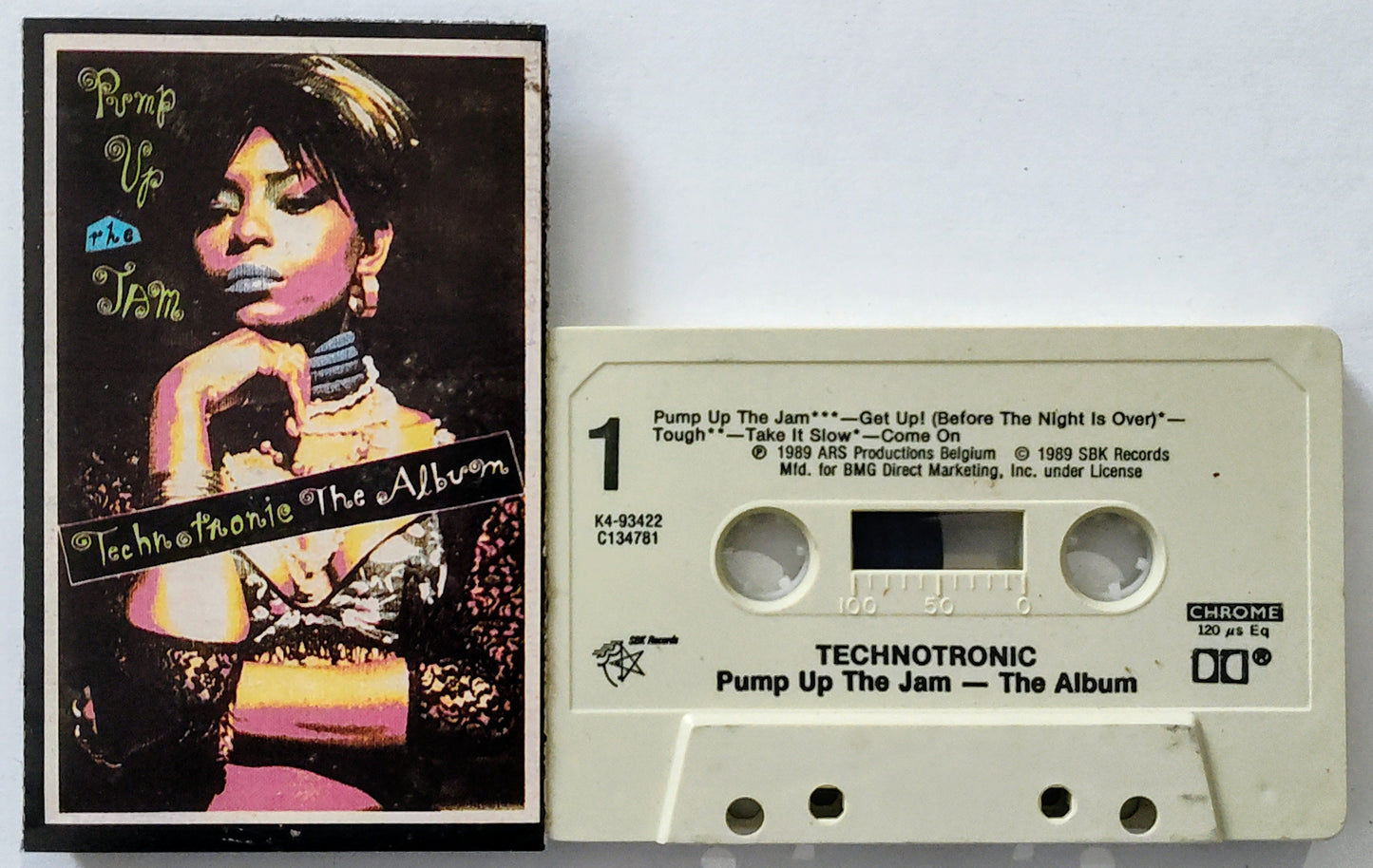 Technotronic - “Pump Up The Jams: The Album” - CASSETTE TAPE (BMG; Original Cover) VG+/VG+