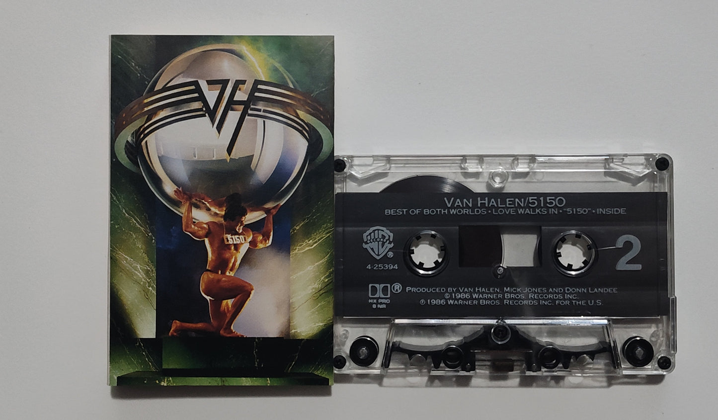 Van Halen - "5150" - CASSETTE TAPE (Columbia House; DOLBY HX PRO B NR) VG/VG