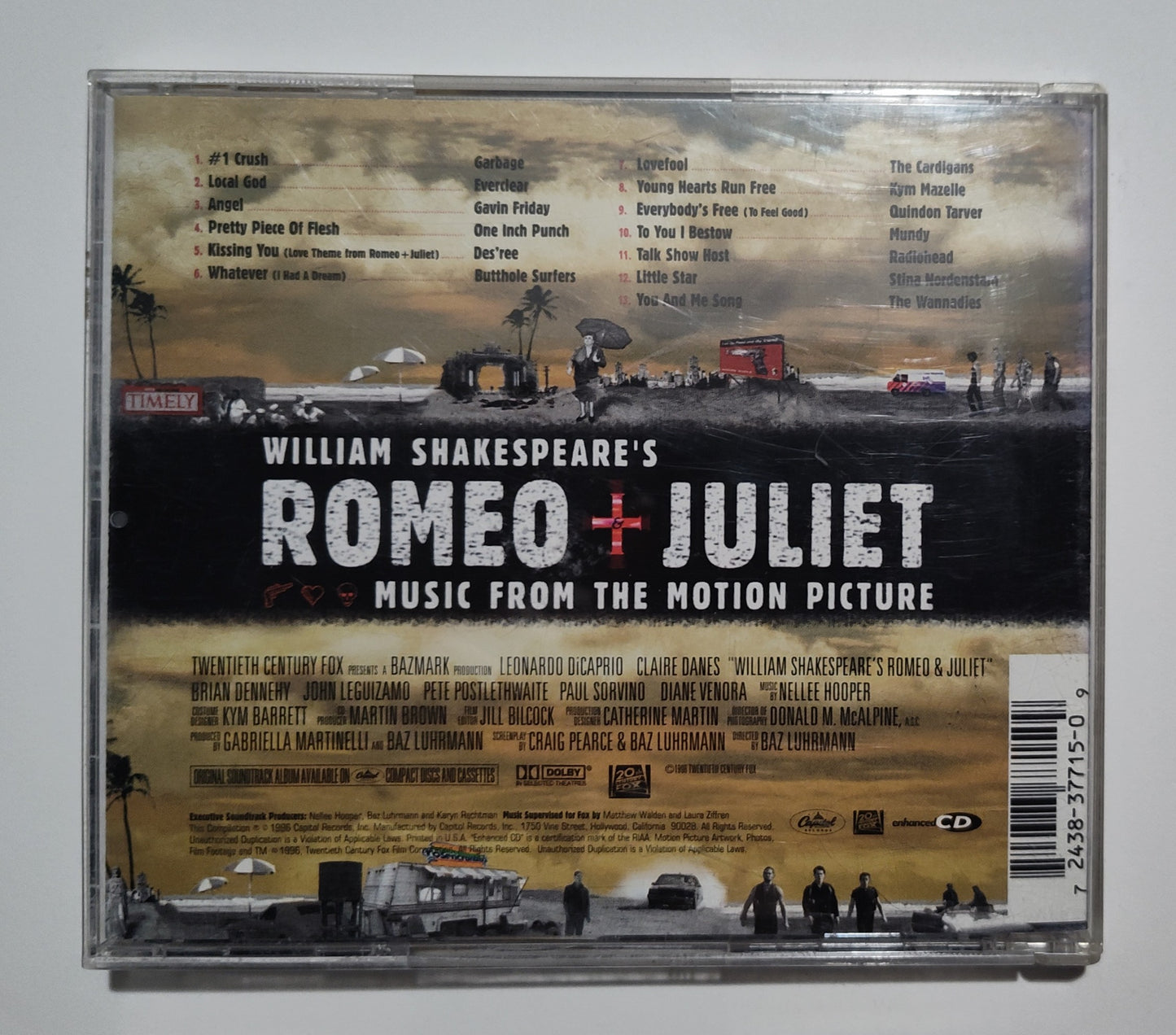 Various Artists - "Romeo And Juliet Soundtrack" - COMPACT DISC VG/G+