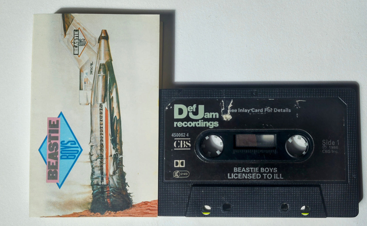 Beastie Boys - "Licensed To Ill" - CASSETTE TAPE (UK Version;Black shell;DOLBY) VG+/VG