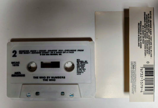 Who, The - "The Who By Numbers" - CASSETTE TAPE VG+/VG+