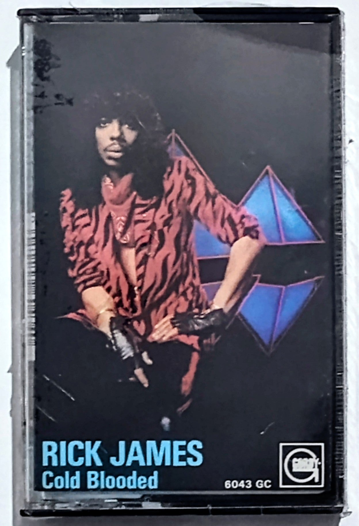 Rick James - “Cold Blooded” - CASSETTE TAPE NM/M (Sealed; bokeh cellophane)