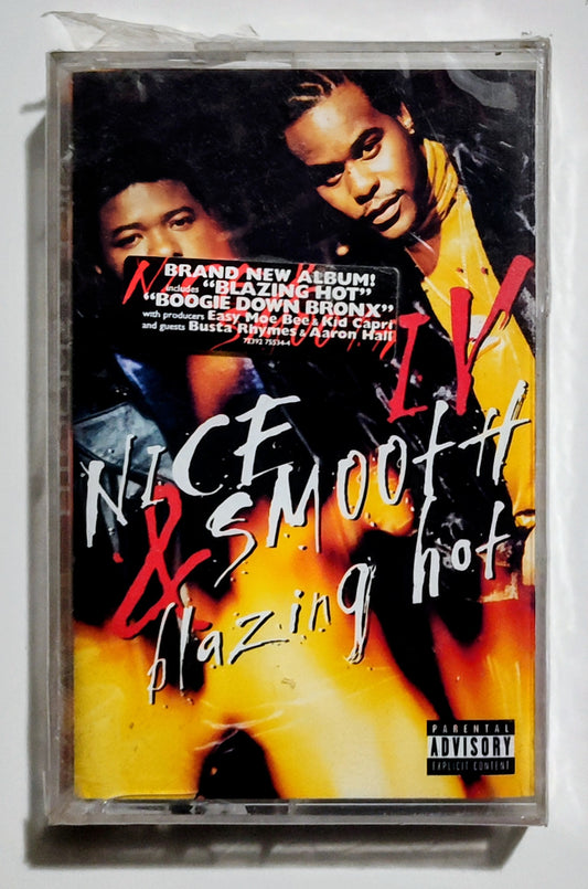 Nice & Smooth - "IV: Blazing Hot" - CASSETTE TAPE VG+/M (Sealed; broken case and seal)