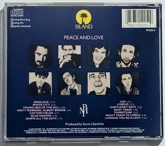 Pogues, The - “Peace And Love” - COMPACT DISC VG+/VG+