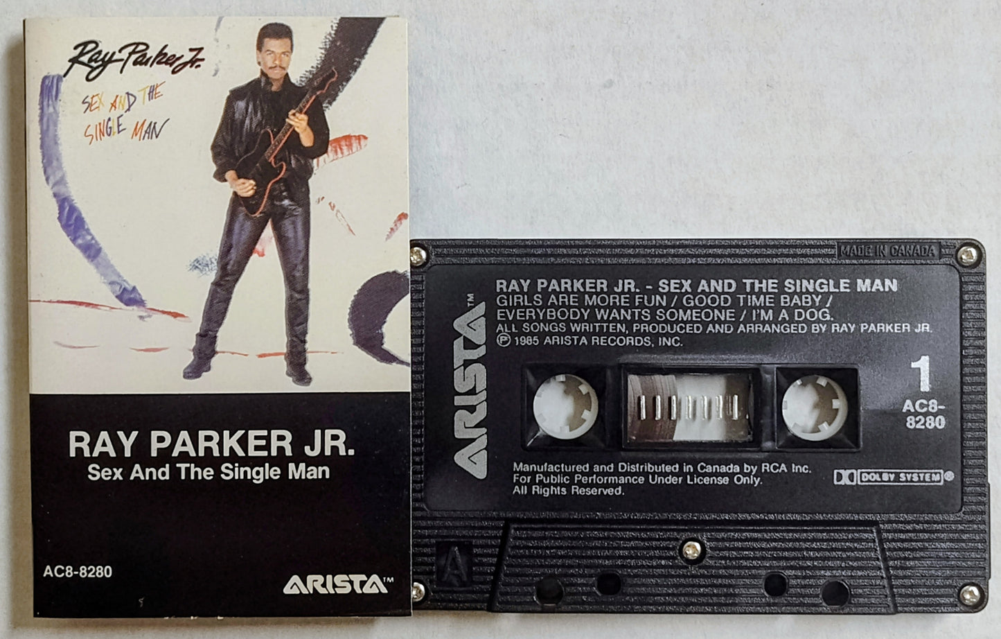 Ray Parker Jr. - “Sex And The Single Man” - CASSETTE TAPE (Canada; Black Shell) VG+/VG+